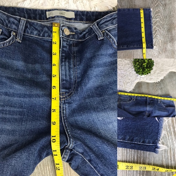 TopShop Moto Dree High Waist Raw Hem Jeans 34 - Picture 7 of 7